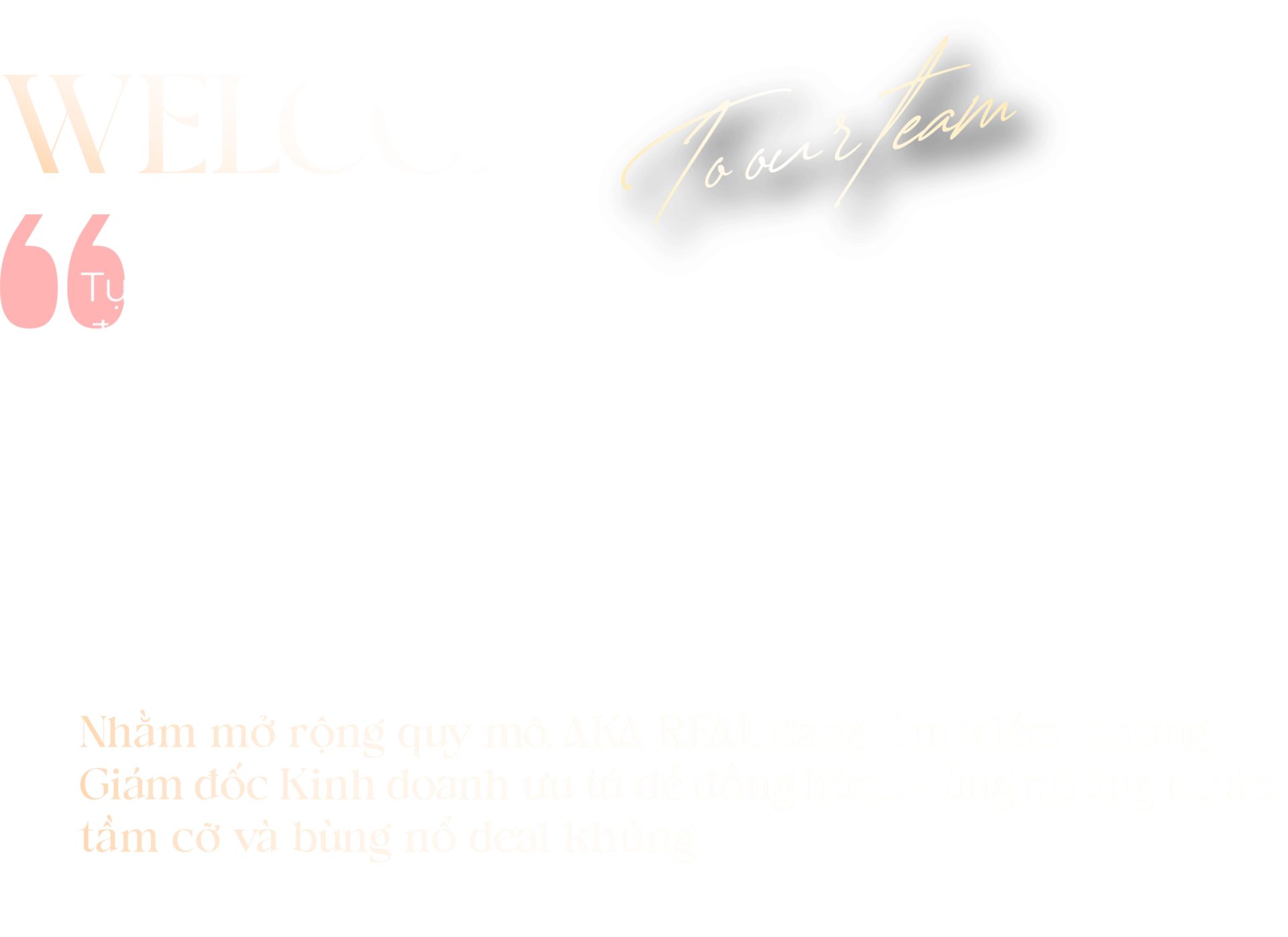 Welcome